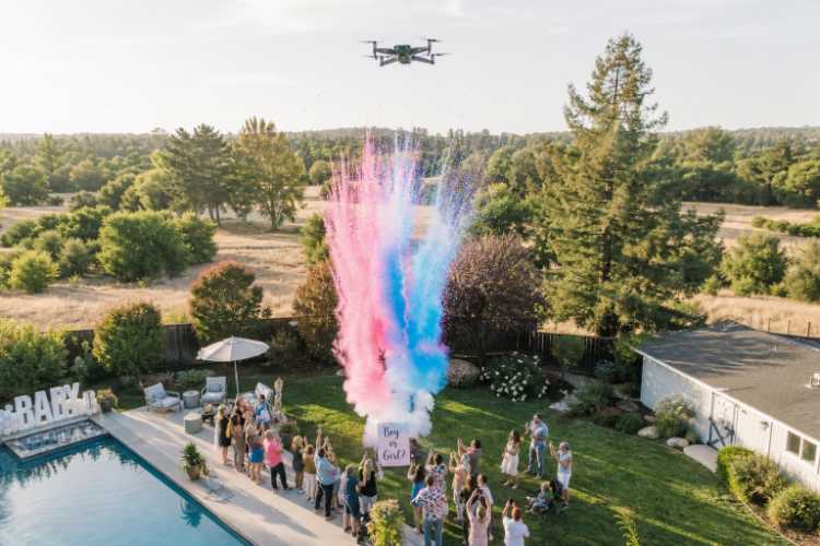 Filmagem com Drone Chá Revelação Filmagem com Drone Chá Revelação
