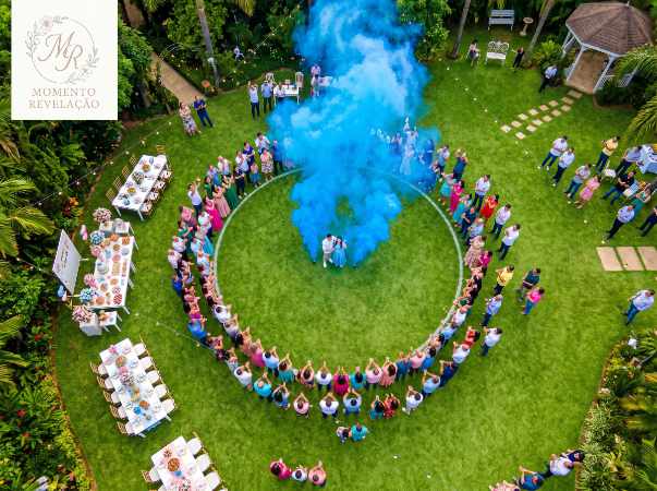 Foto e vídeo com Drone Chá Revelação Foto e vídeo com Drone Chá Revelação