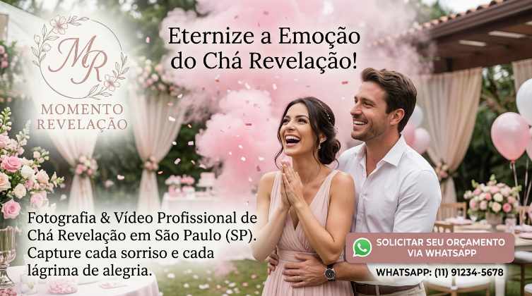 Orçamento Foto e Vídeo Chá Revelação Orçamento Foto e Vídeo Chá Revelação